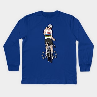 M Van Der Poel Paris Roubaix Champion Kids Long Sleeve T-Shirt